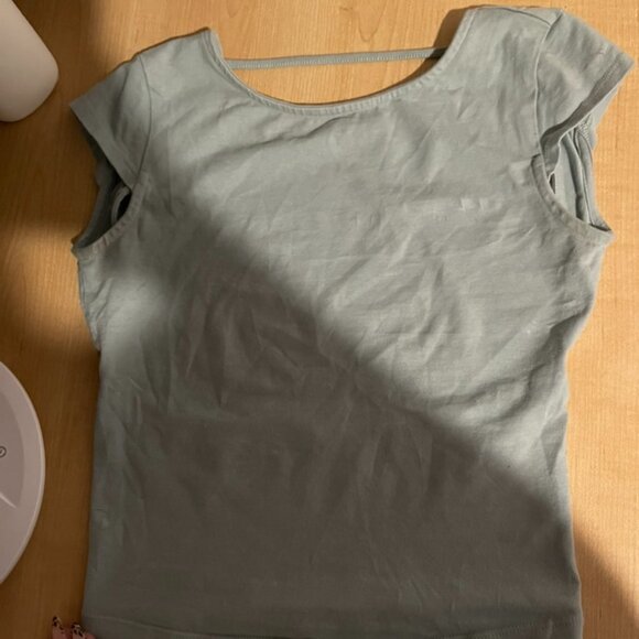 Garage Backless Tshirt Light Teal - Picture 1 of 3